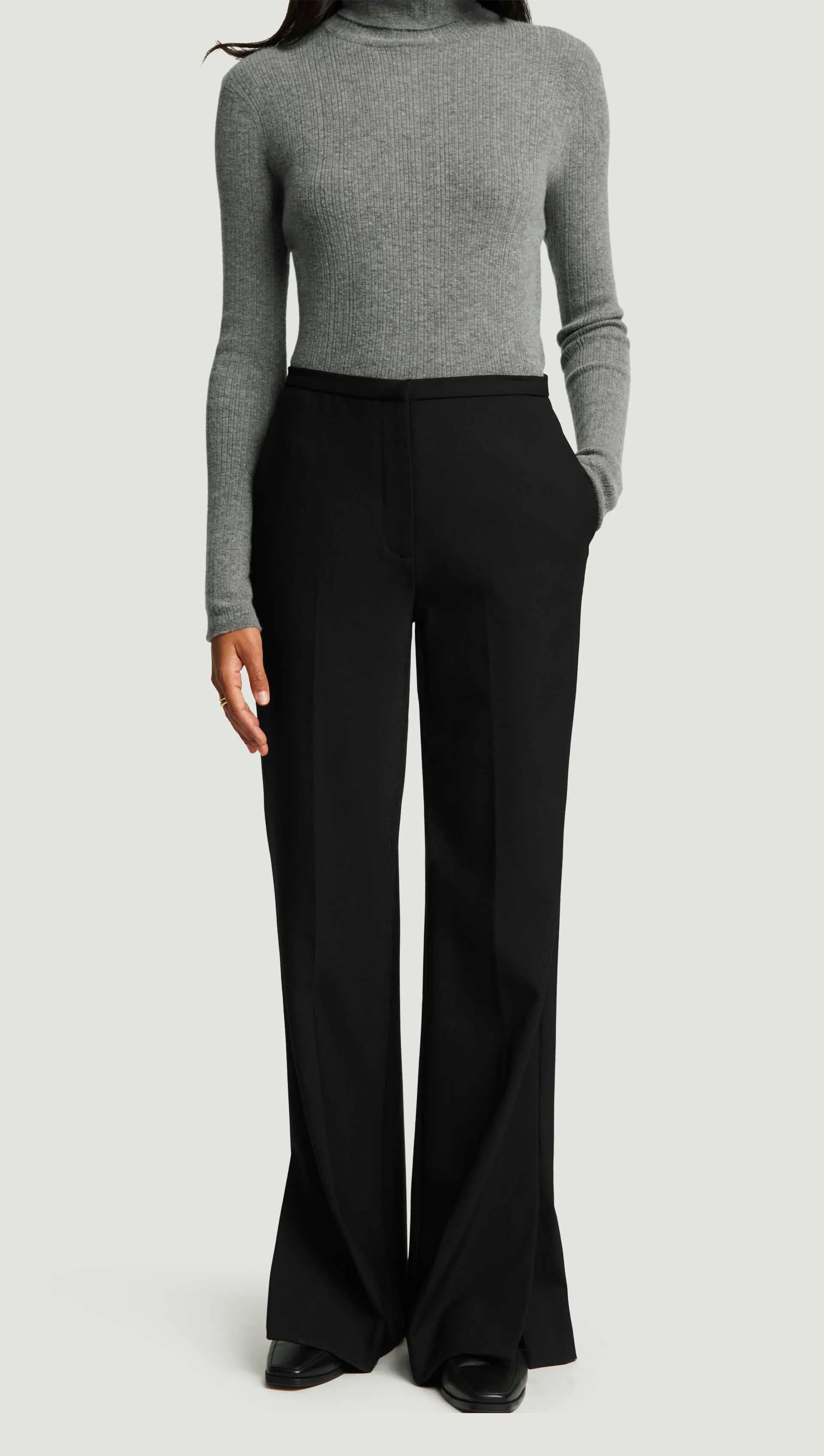 Prince Trouser in Heavy Wool Twill | Black sold by Argent product image thumbnail 2