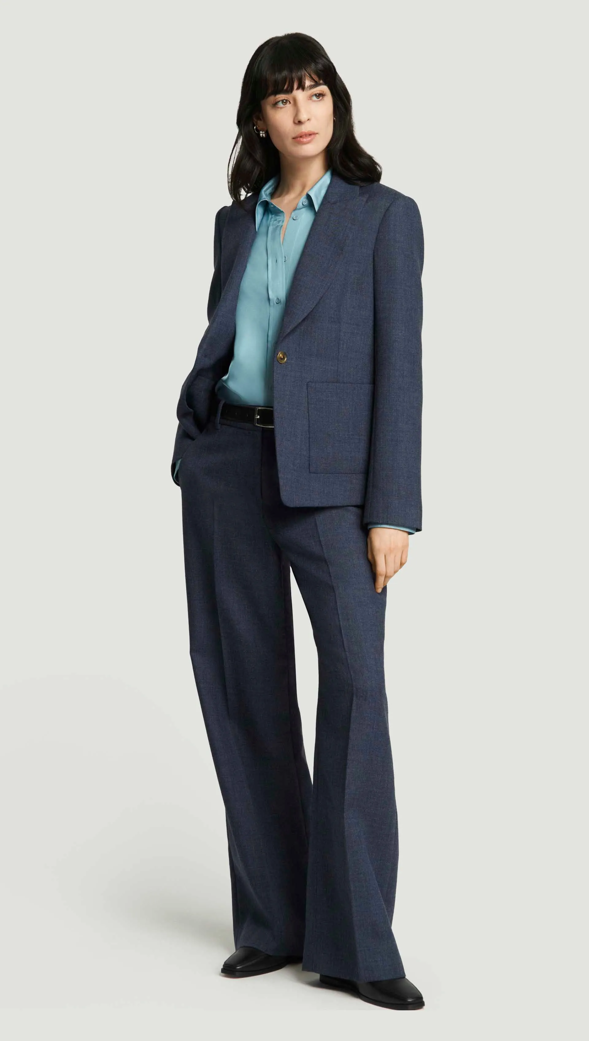 Patch Pocket Blazer in Bellagio Wool | Navy sold by Argent product image thumbnail 2