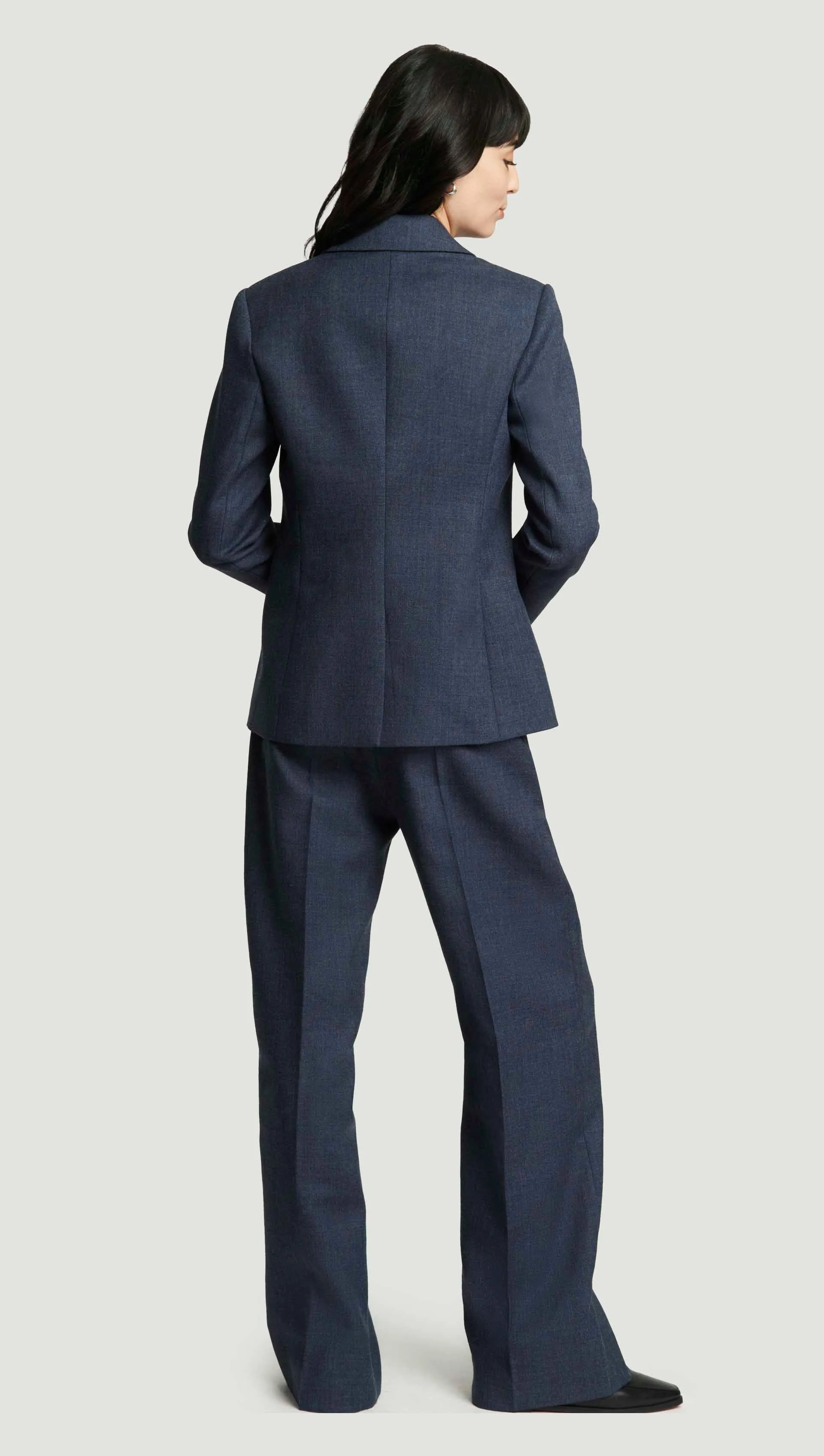 Patch Pocket Blazer in Bellagio Wool | Navy sold by Argent product image thumbnail 4