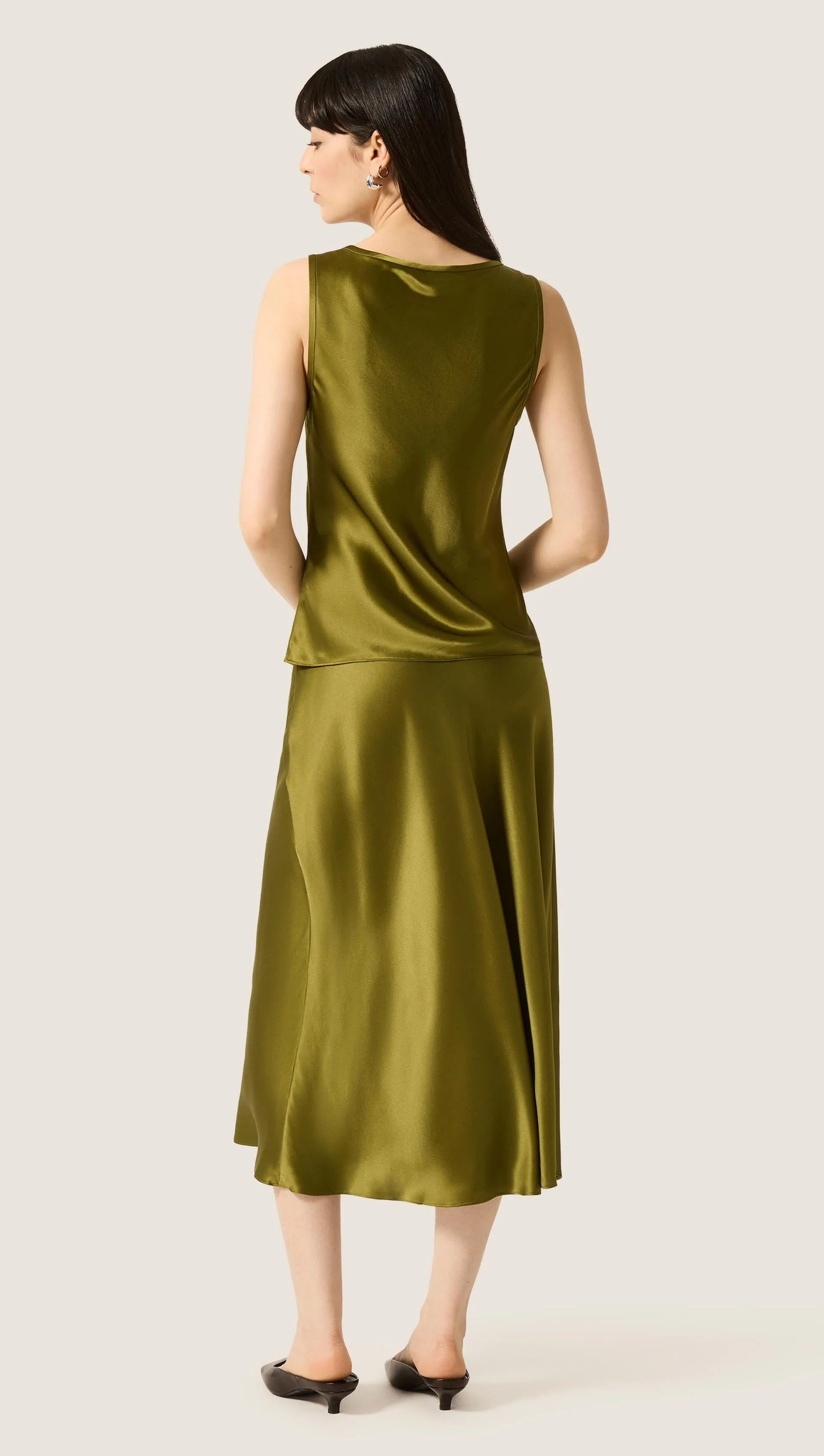 Tank in Silk Charmeuse | Pickle sold by Argent product image thumbnail 5