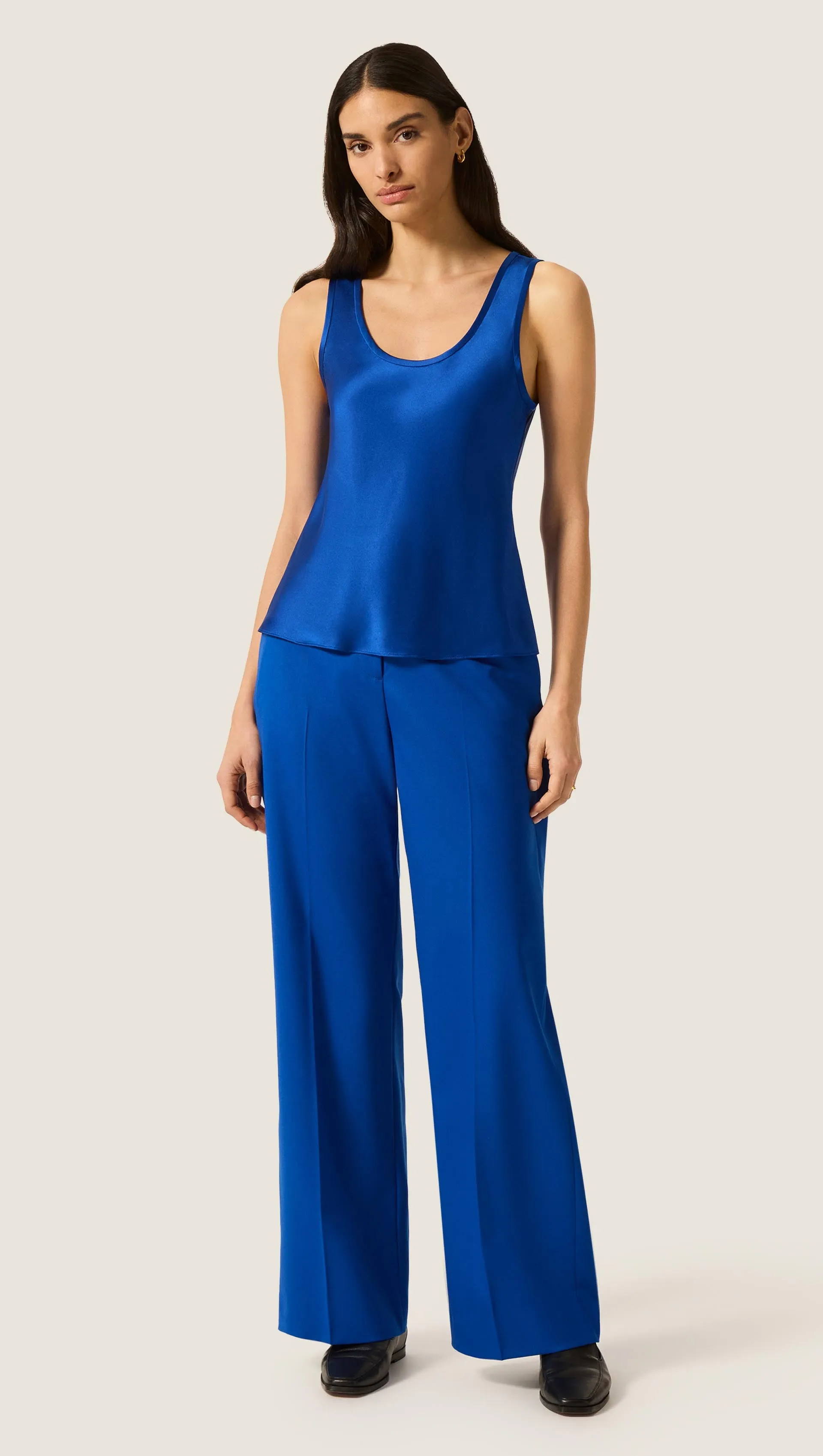 Tank in Silk Charmeuse | Azure sold by Argent product image thumbnail 2