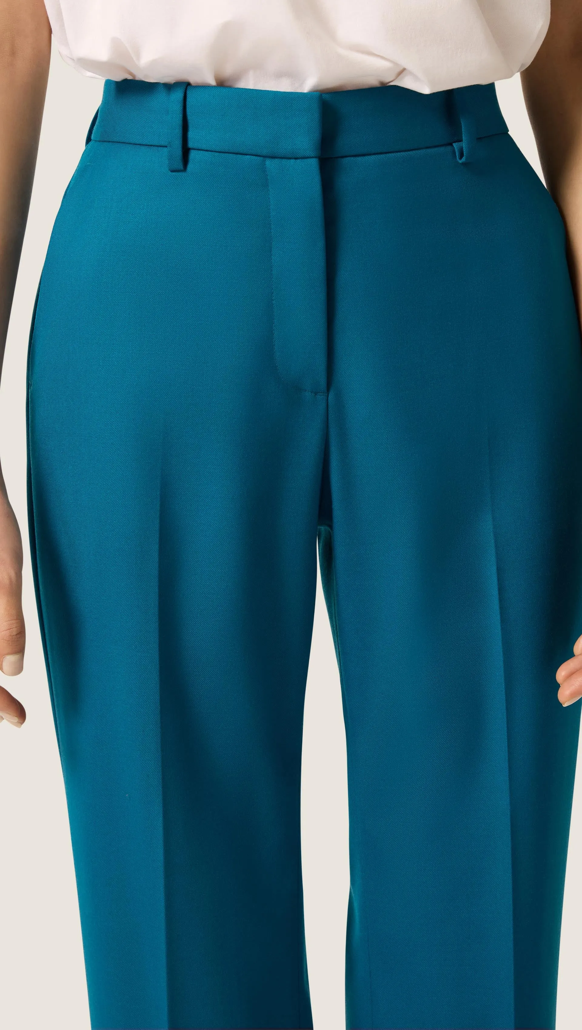 Straight Leg Trouser in Seasonless Wool | Ocean sold by Argent product image thumbnail 5