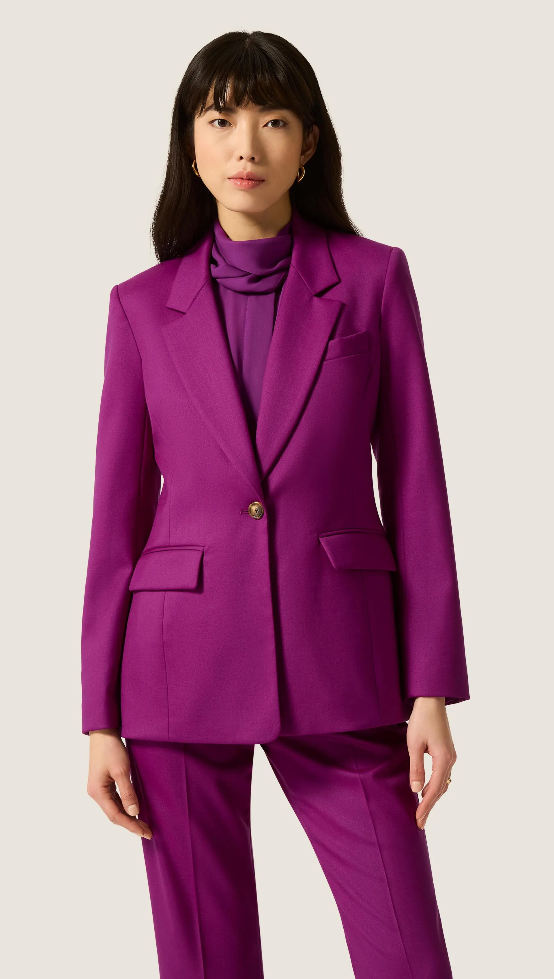 Astor Blazer in Seasonless Wool | Violet sold by Argent