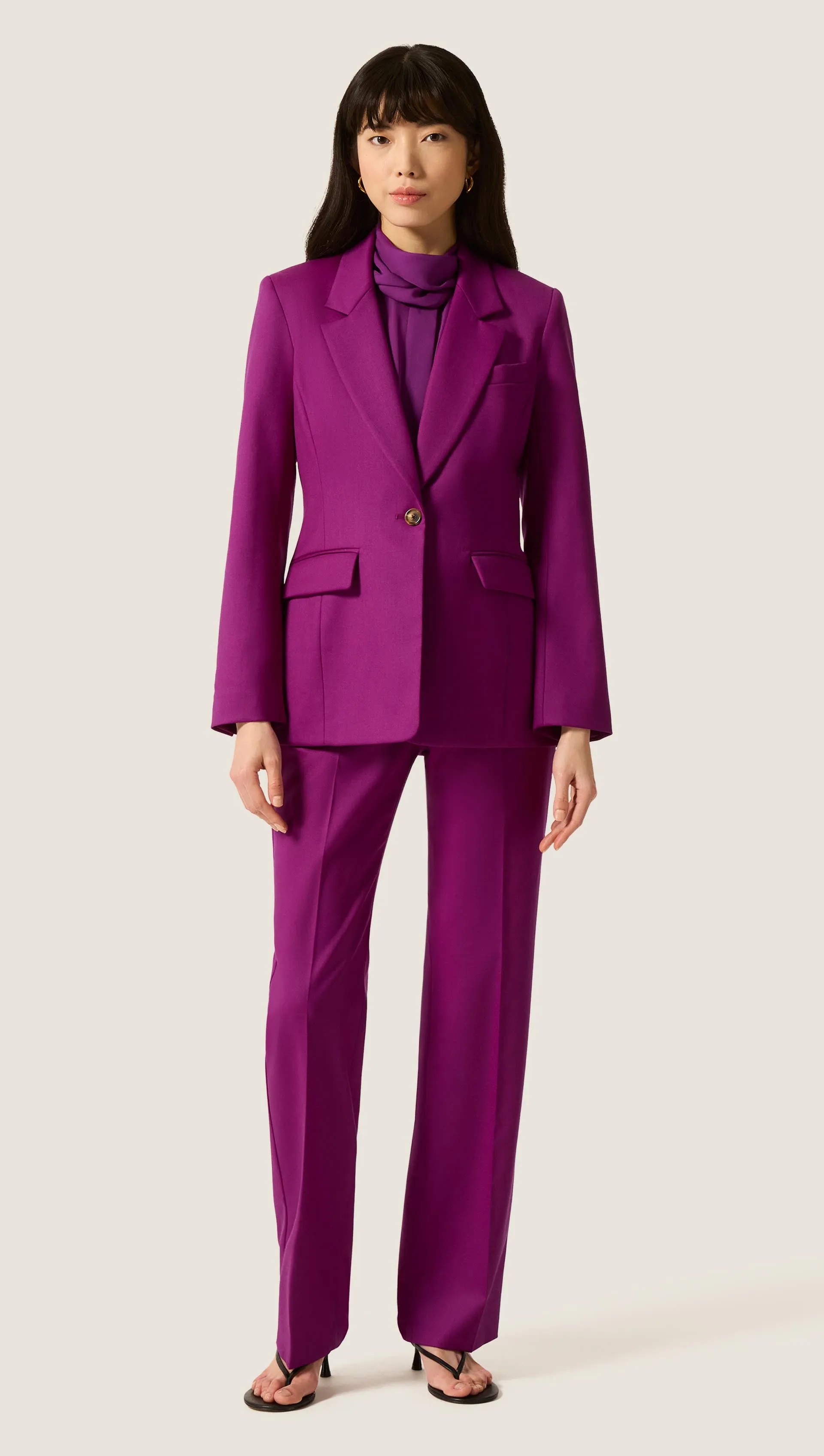 Astor Blazer in Seasonless Wool | Violet sold by Argent product image thumbnail 2