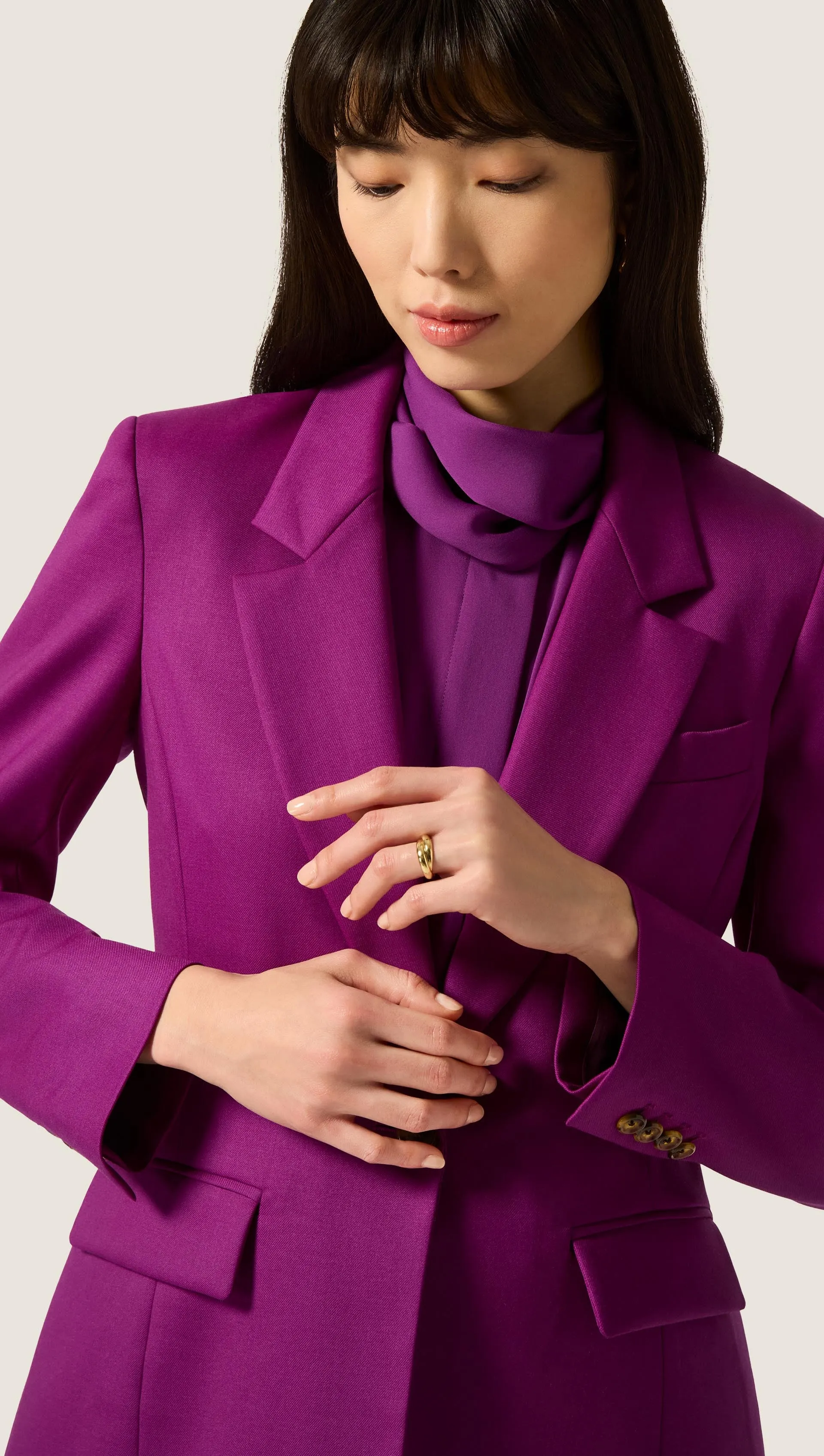 Astor Blazer in Seasonless Wool | Violet sold by Argent product image thumbnail 5