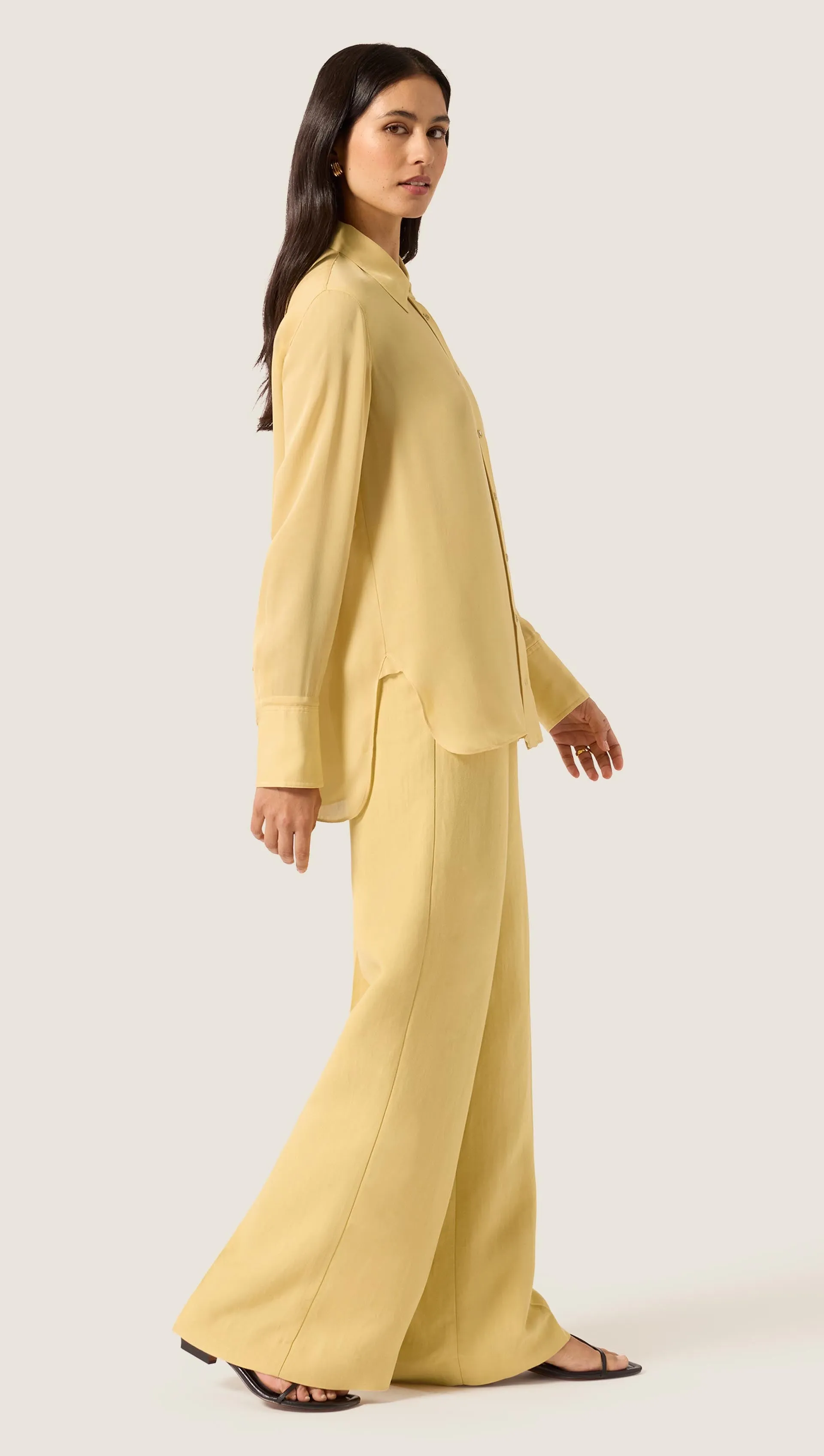 Slim Blouse in Double Georgette | Sunflower sold by Argent product image thumbnail 3
