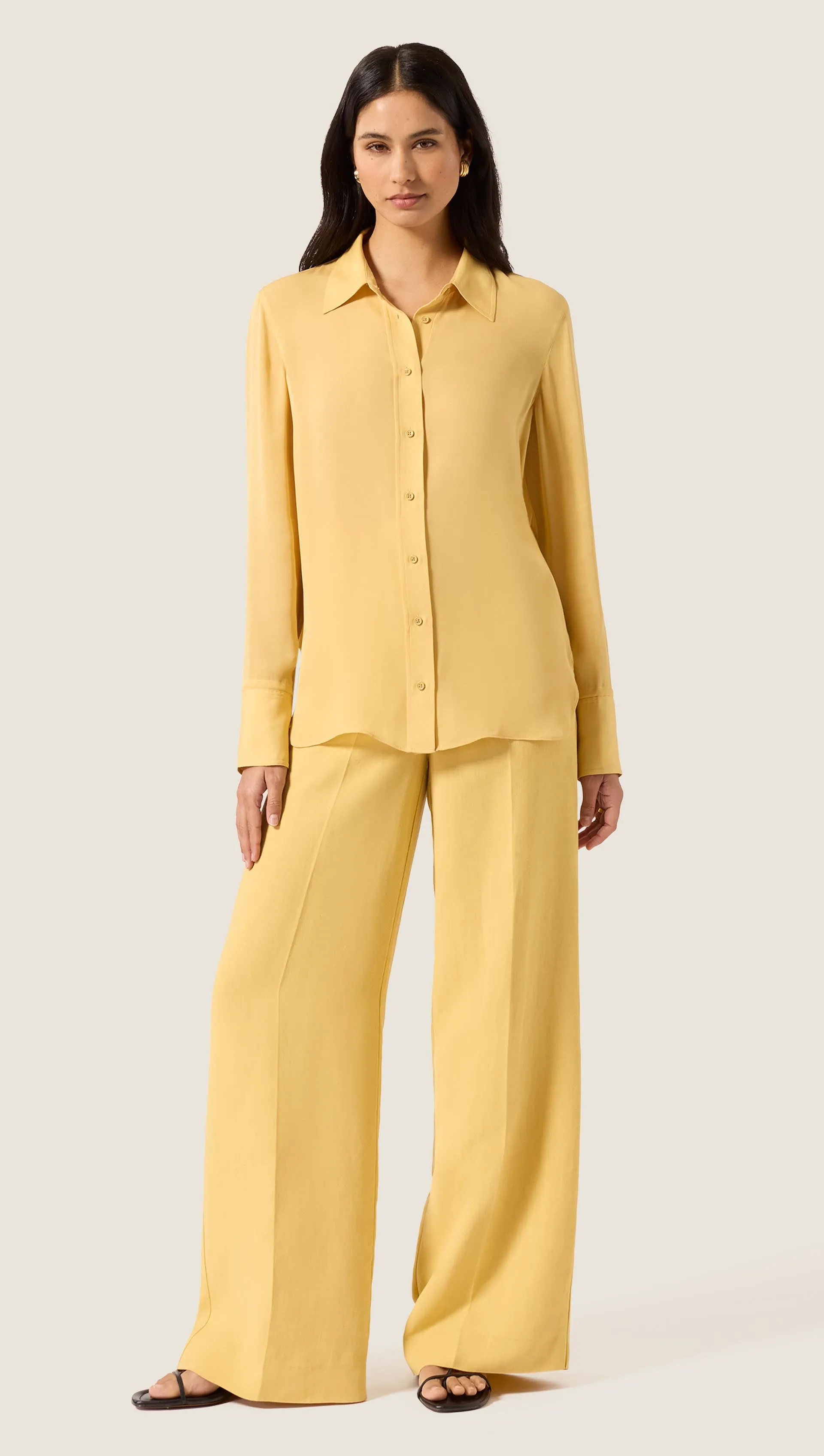 Slim Blouse in Double Georgette | Sunflower sold by Argent product image thumbnail 2