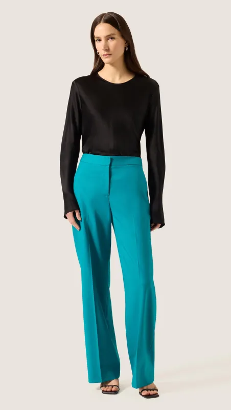 Wide Leg Trouser in Seasonless Wool | Mar made by Argent