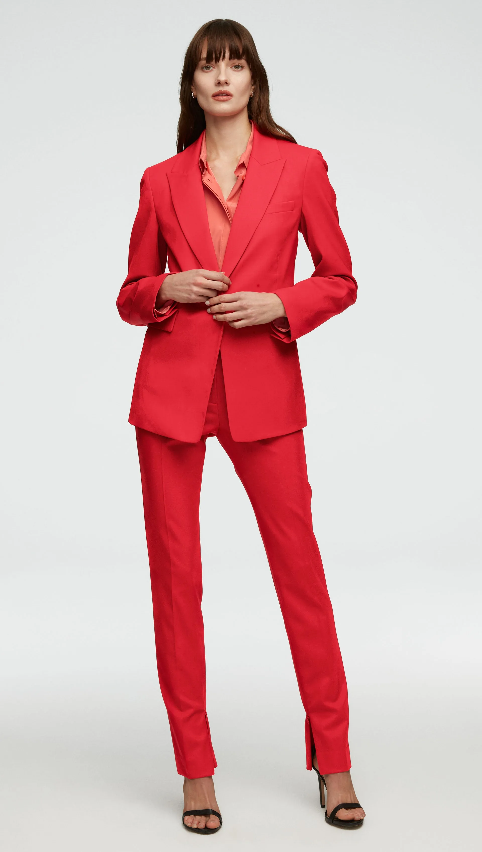 Single Button Blazer in Seasonless Wool | Poppy sold by Argent product image thumbnail 2