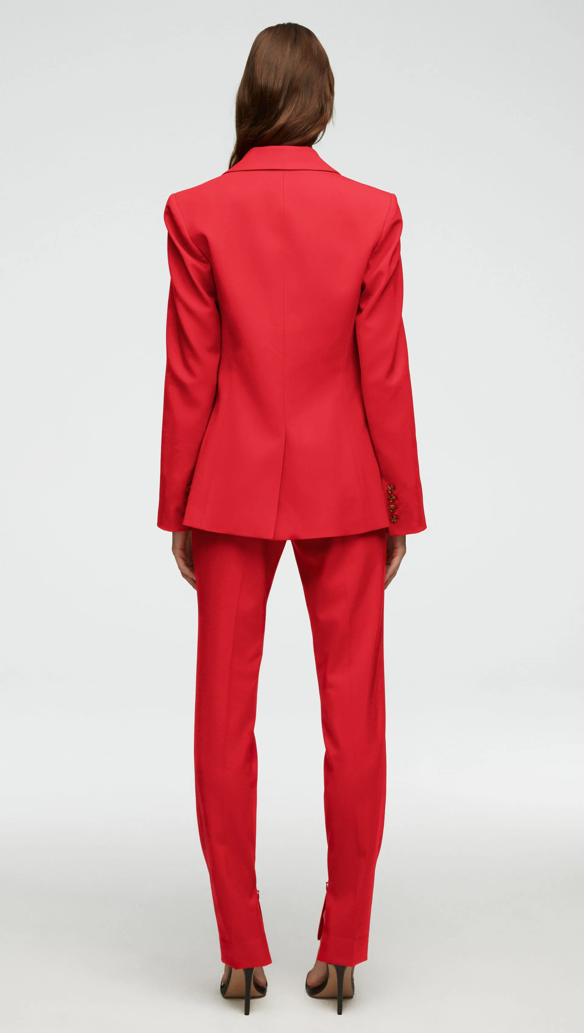 Single Button Blazer in Seasonless Wool | Poppy sold by Argent product image thumbnail 3