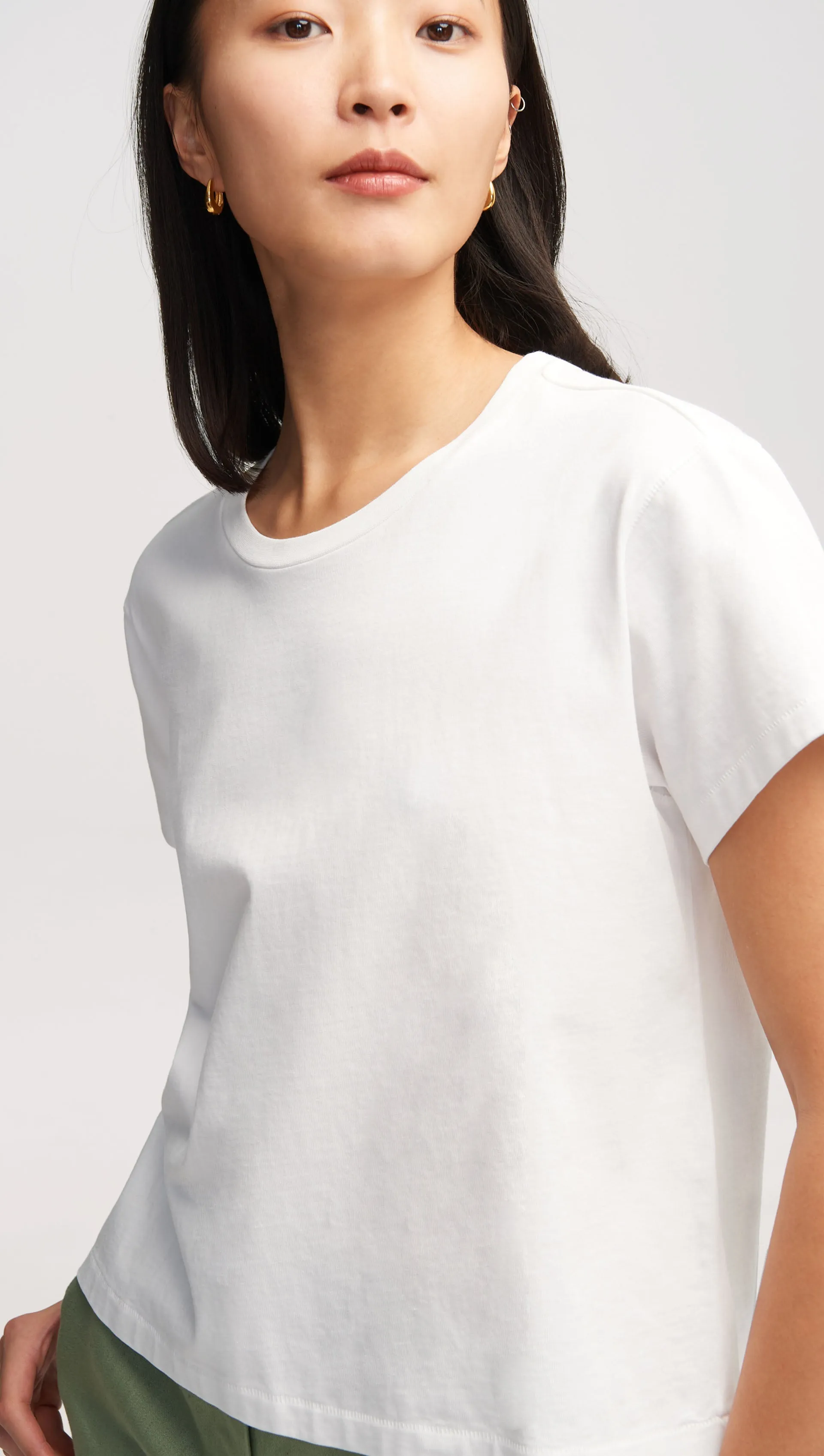 Shrunken Tee in Cotton Jersey | White sold by Argent product image thumbnail 2