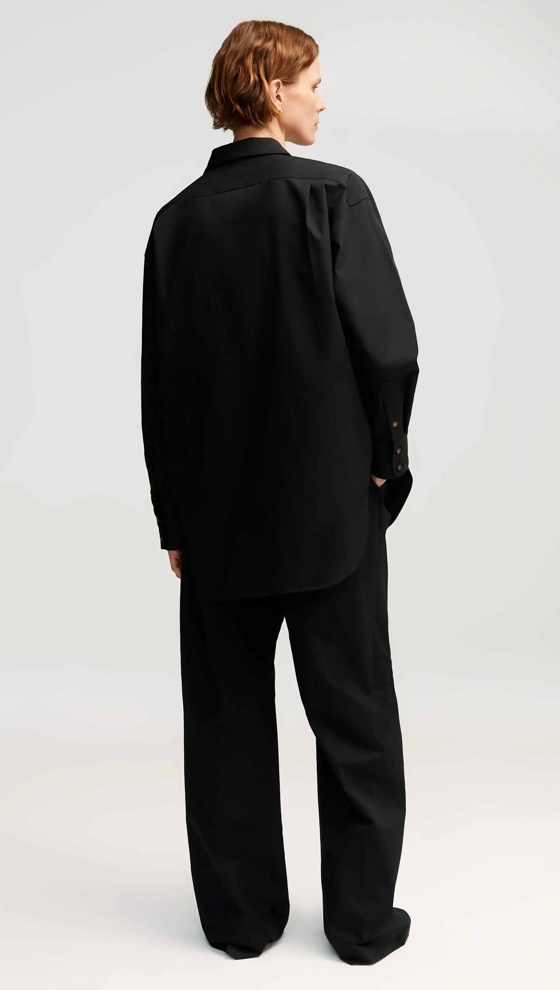 Oversized Shirt in Cotton Twill | Black sold by Argent product image thumbnail 5