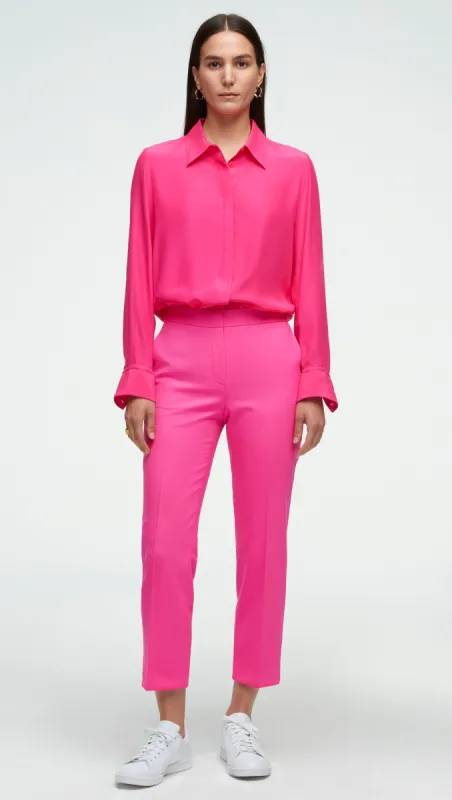 Supermajority Trouser in Seasonless Wool | Bright Pink sold by Argent