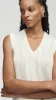 Cable Boyfriend Vest in Merino Wool | Cream sold by Argent