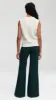 Cable Boyfriend Vest in Merino Wool | Cream sold by Argent