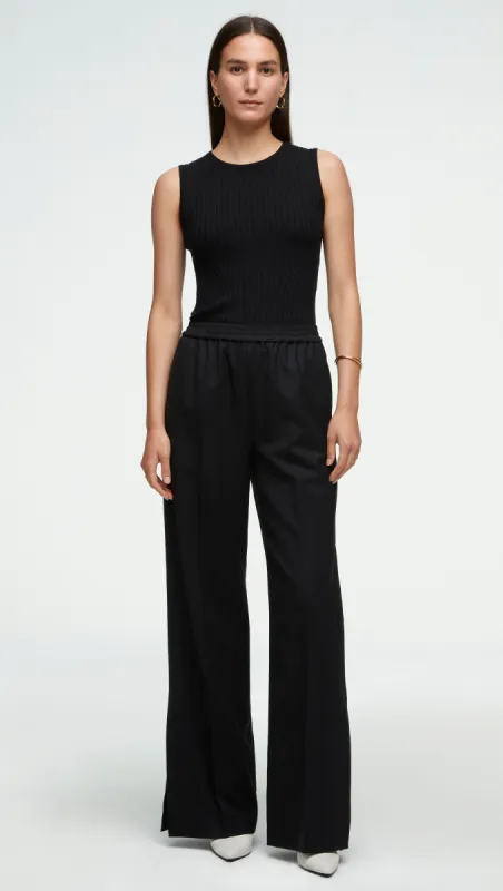 Pull-Up Pant in Seasonless Wool | Black sold by Argent