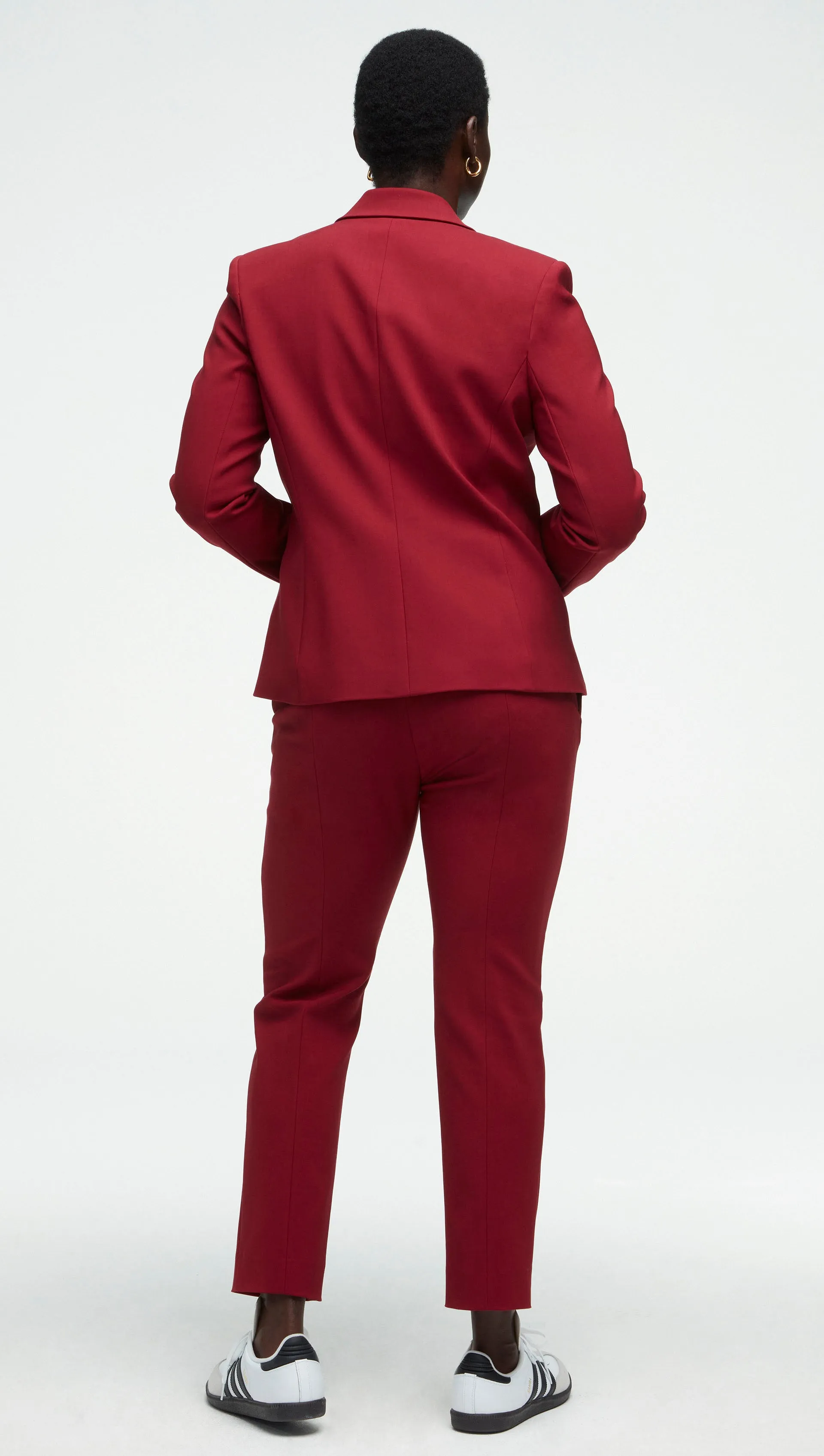 Crossover Blazer in Performance Cotton | Merlot sold by Argent product image thumbnail 3