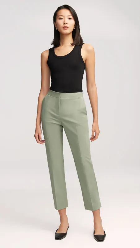 Tailored Trouser in Seasonless Wool | Sage sold by Argent