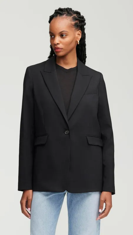 Crosby Blazer in Seasonless Wool | Black sold by Argent