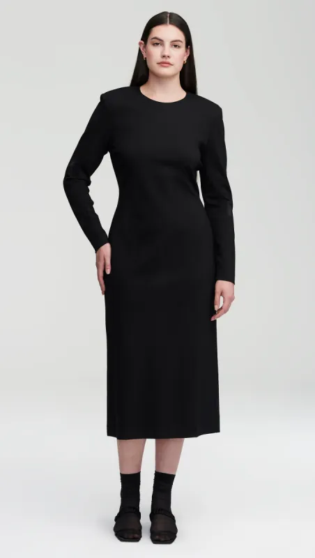 Work Dress in Ponte Jersey | Black sold by Argent