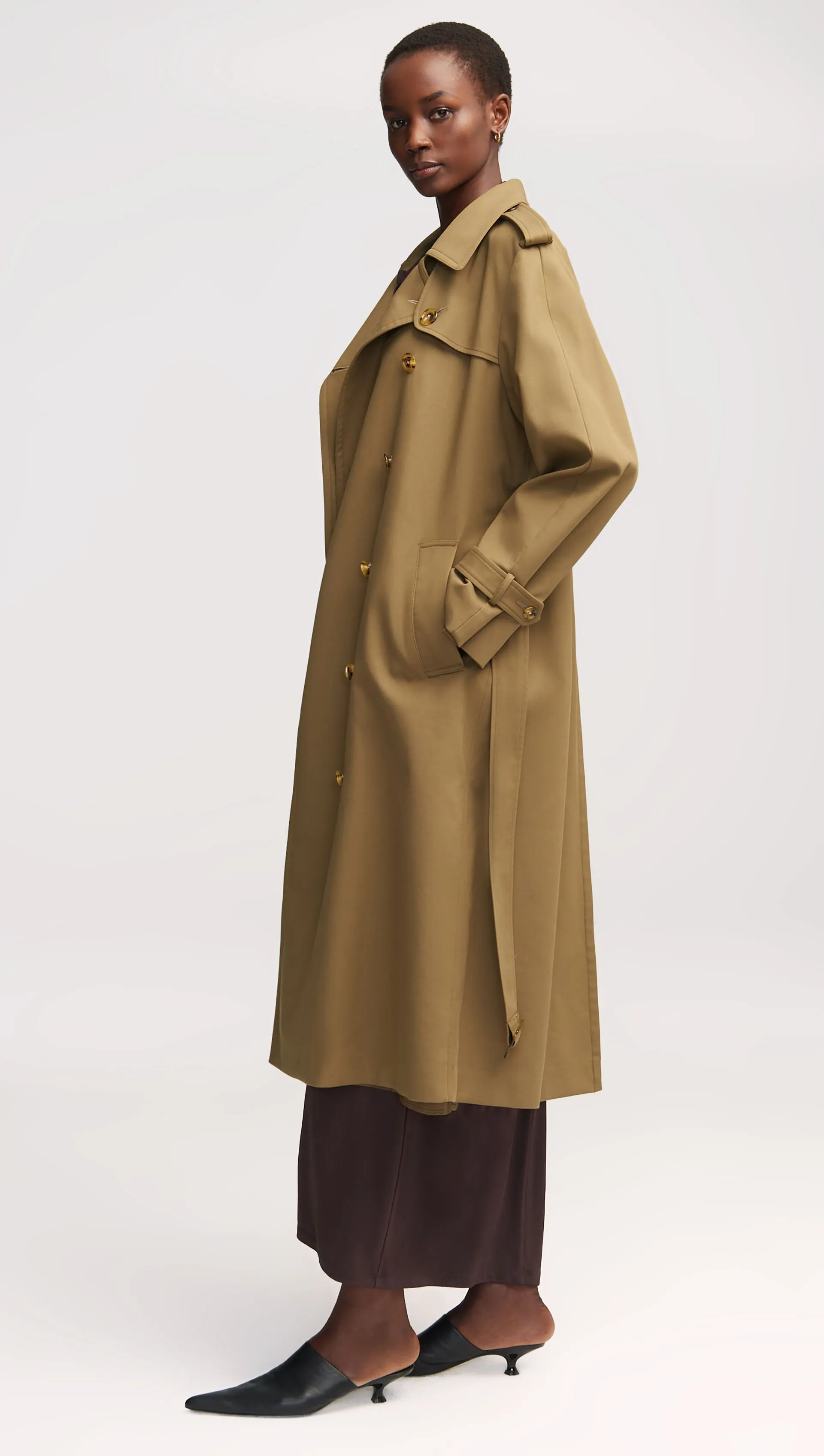 Work Trench in Cotton Twill | Khaki Green sold by Argent product image thumbnail 3