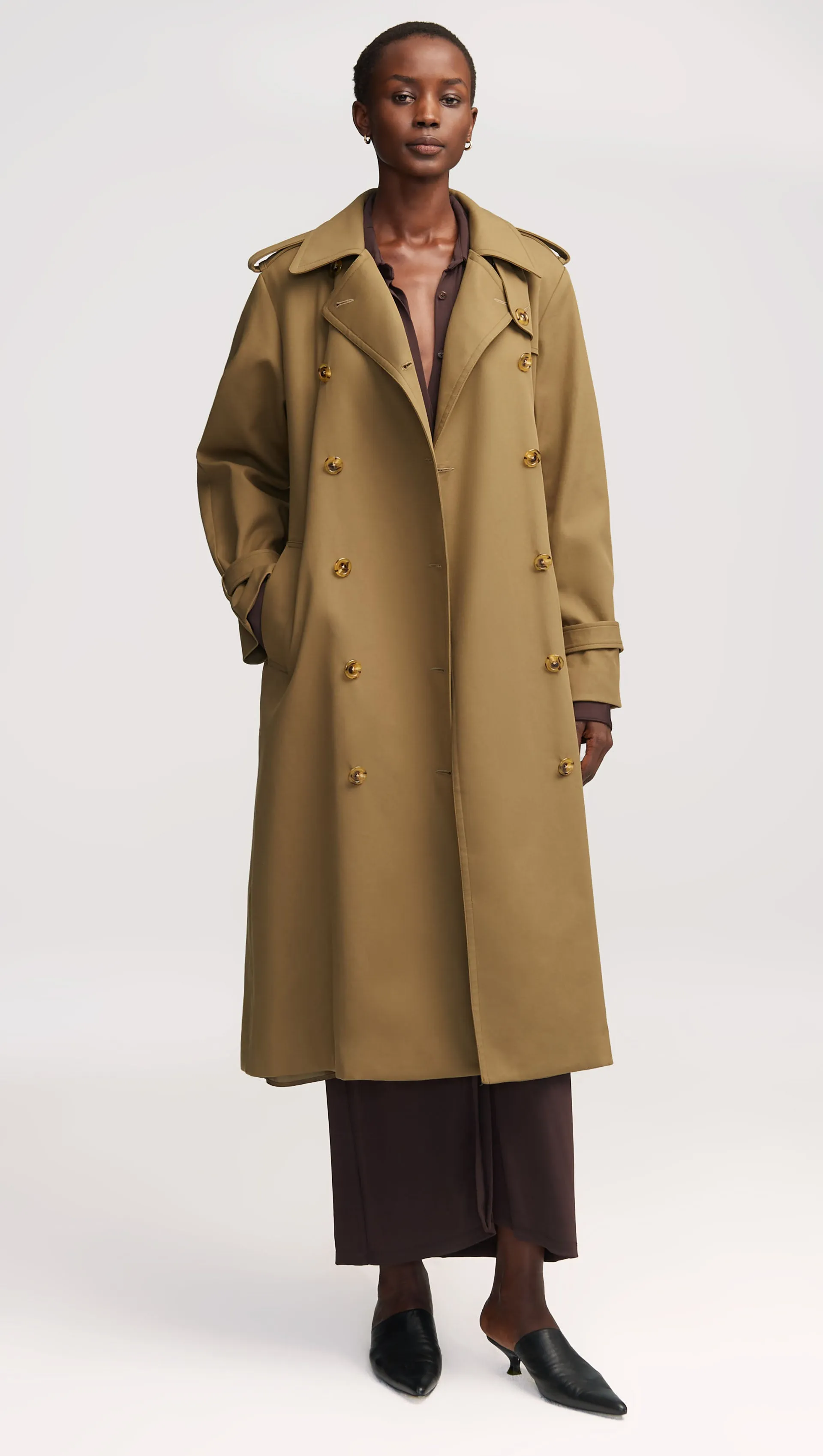 Work Trench in Cotton Twill | Khaki Green sold by Argent product image thumbnail 2