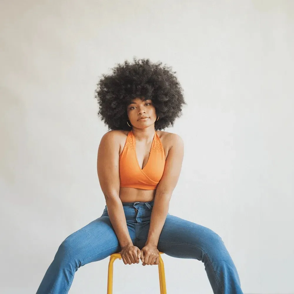 HUG LACE HALTER BRALETTE sold by BraBar product image thumbnail 3