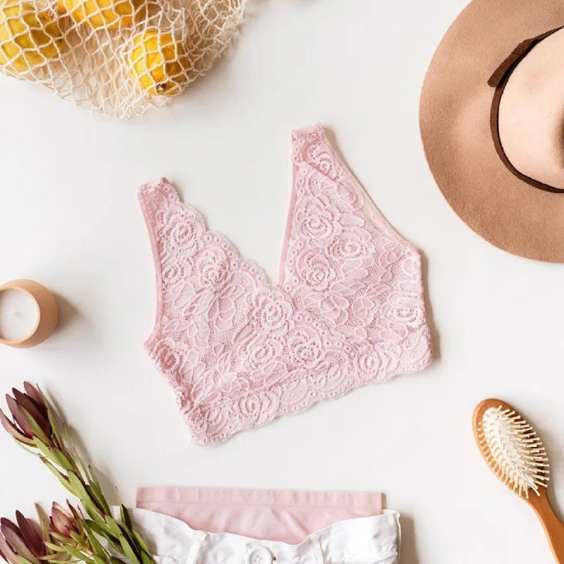 HUG SPORTS BRA w LACE sold by BraBar