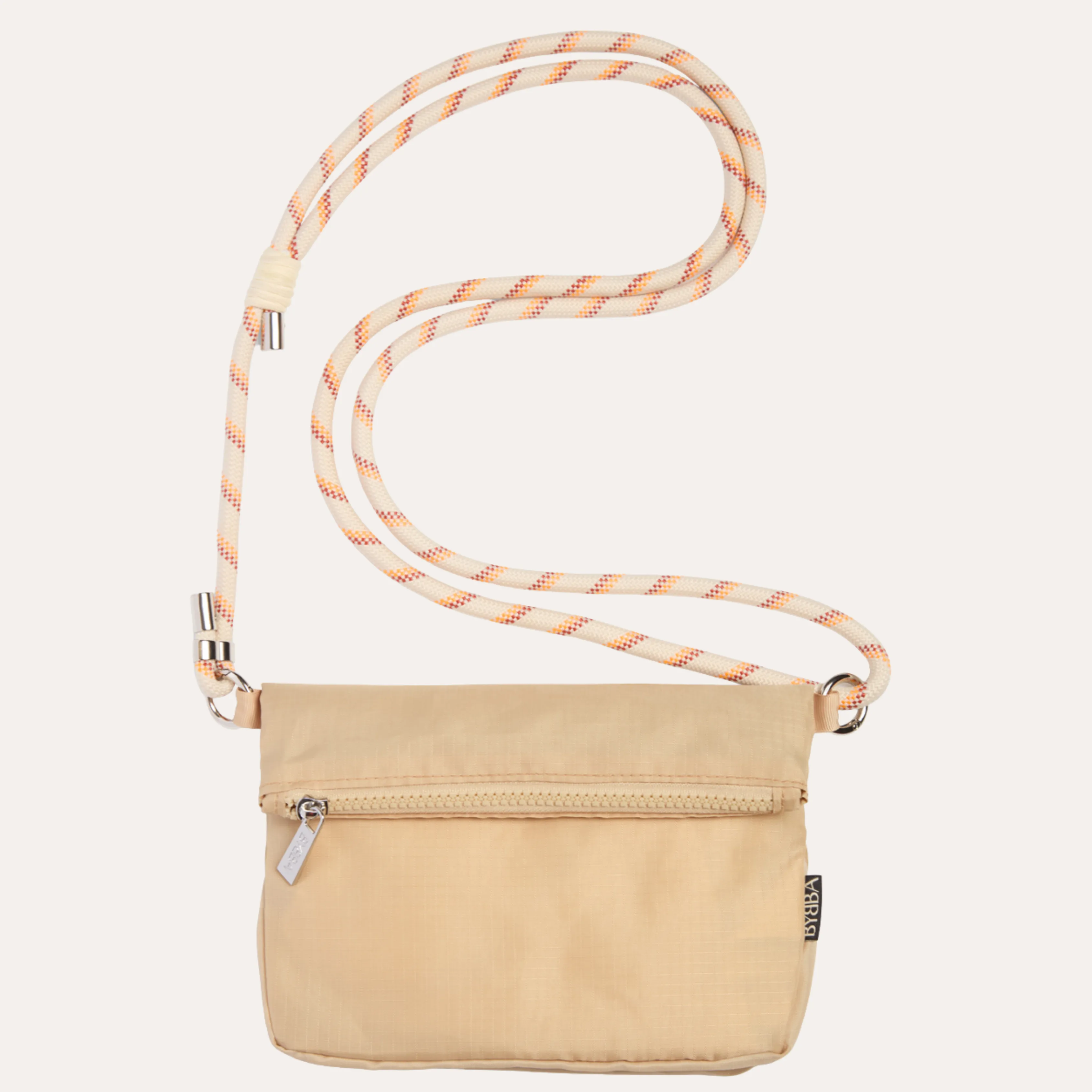THE MAHÉ ADJUSTABLE ROPE CROSSBODY BAG / SAND sold by BYBBA