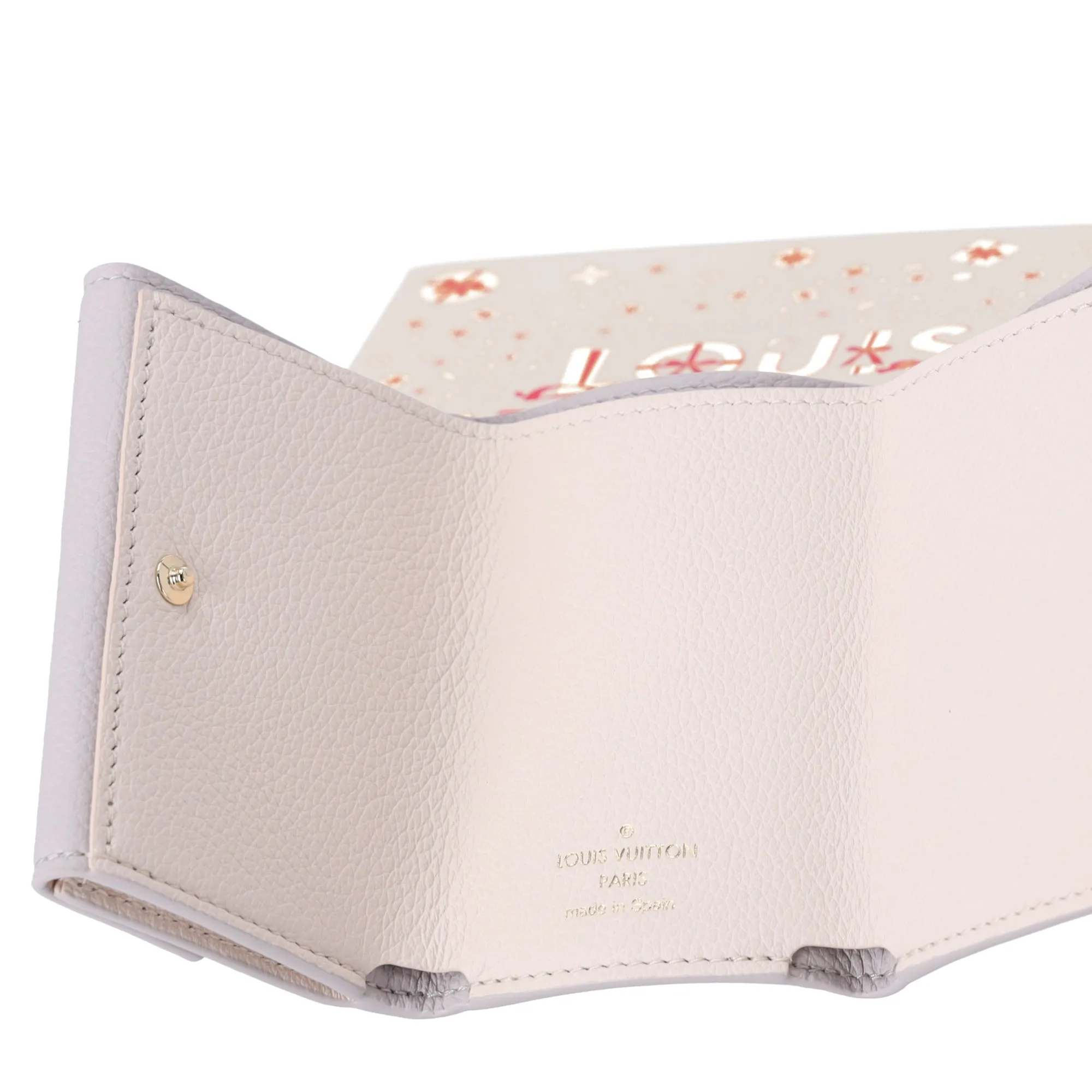 Louis Vuitton M82741 Lock Mini Lockme Small Trifold Wallet Beige Grey Gift Box sold by Gaby's Bags product image thumbnail 4