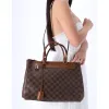Louis Vuitton Damier Greenwich Brown Top Zip Tote N41337 sold by Gaby's Bags