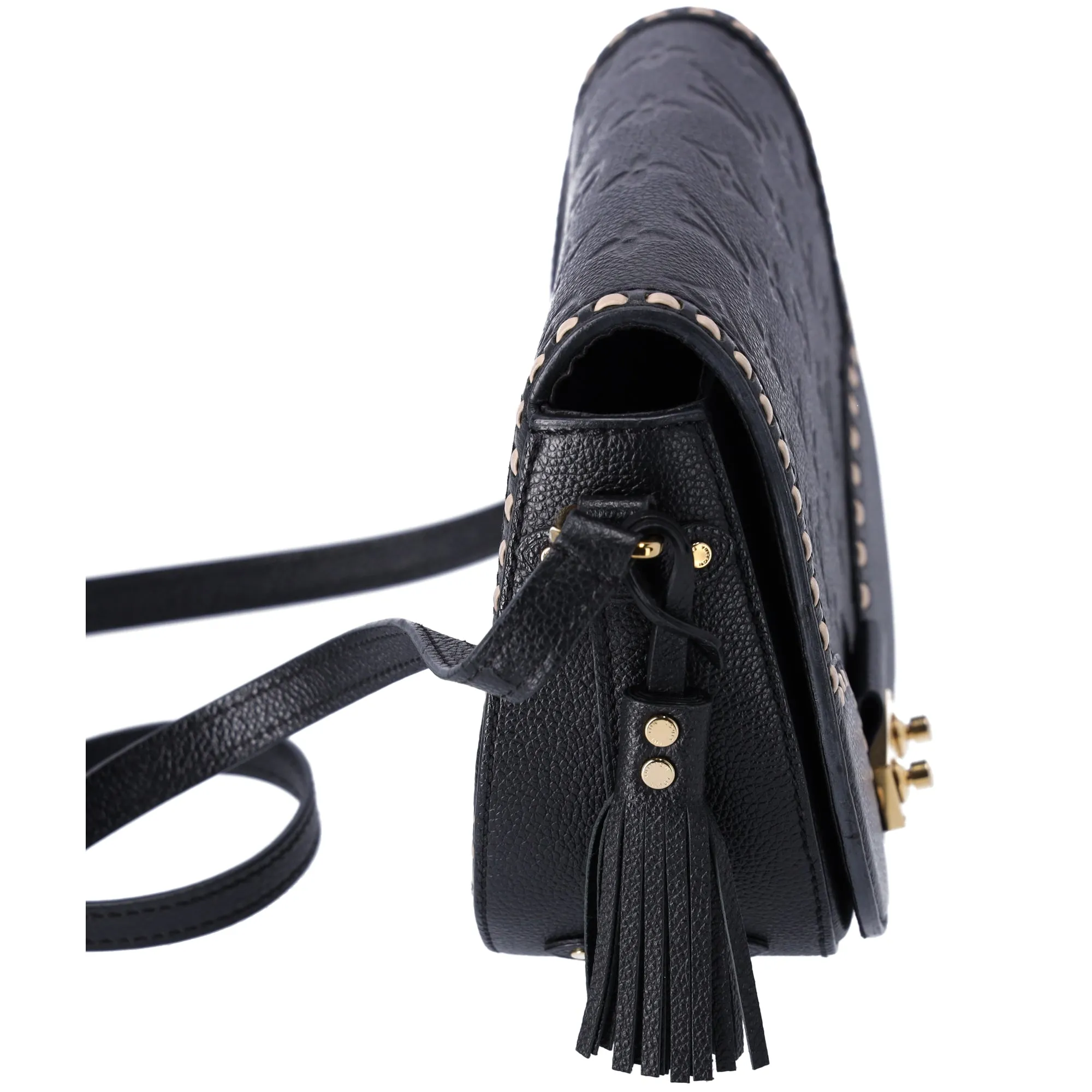 Louis Vuitton Juno Monogram Empreinte M43143 Noir Black Saddle Crossbody sold by Gaby's Bags product image thumbnail 5