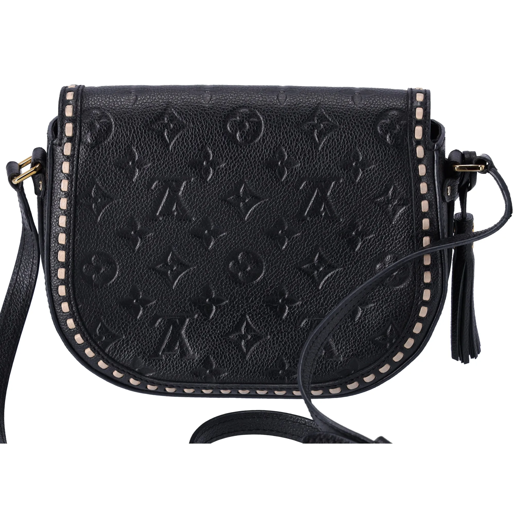 Louis Vuitton Juno Monogram Empreinte M43143 Noir Black Saddle Crossbody sold by Gaby's Bags product image thumbnail 3