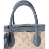 Louis Vuitton Speedy Round GM Monogram Denim Handbag M40705 Beige Blue Gray sold by Gaby's Bags