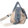 Louis Vuitton Speedy Round GM Monogram Denim Handbag M40705 Beige Blue Gray sold by Gaby's Bags