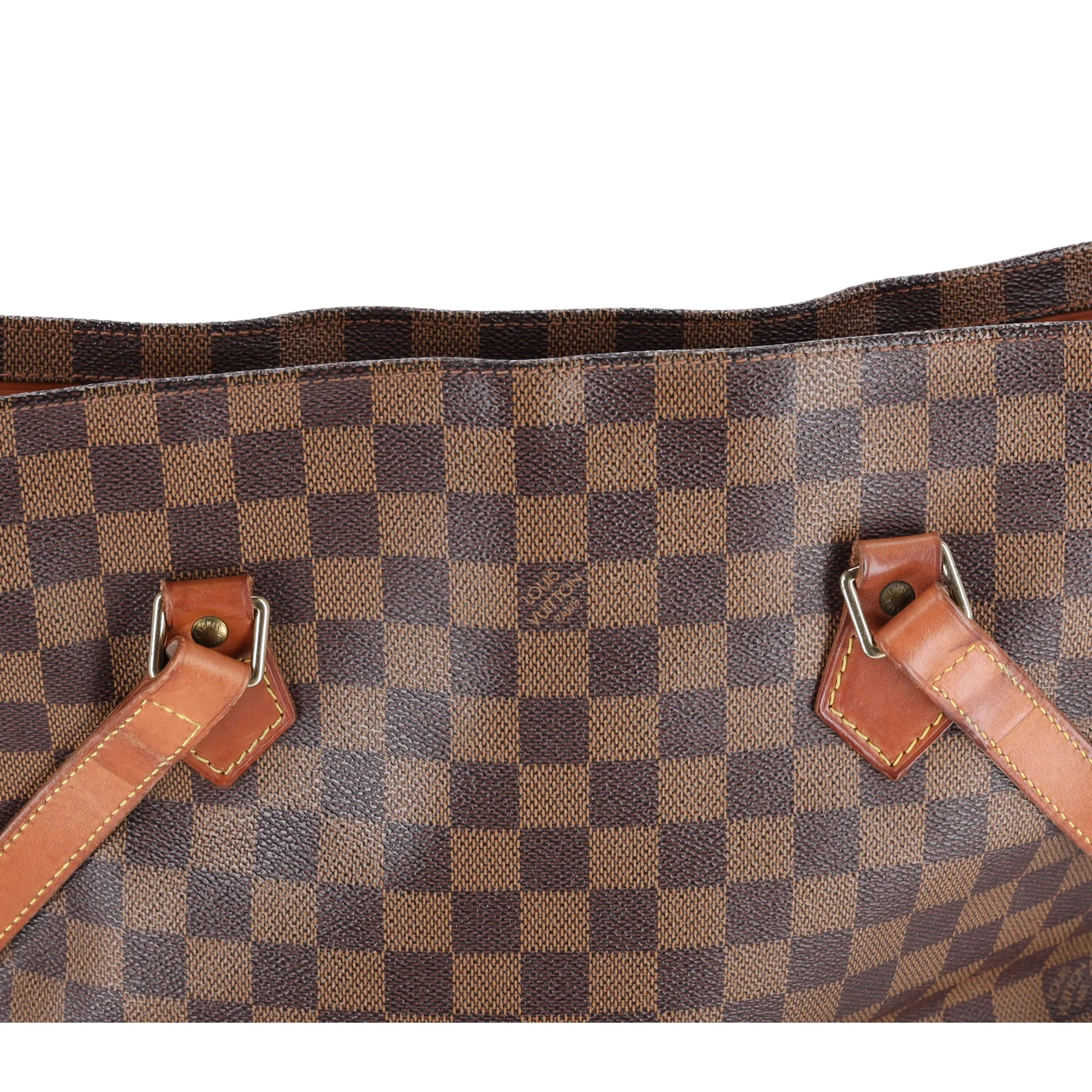 Louis Vuitton Columbine GM Brown Damier Ebene N99037 Large Zip Tote sold by Gaby's Bags product image thumbnail 2