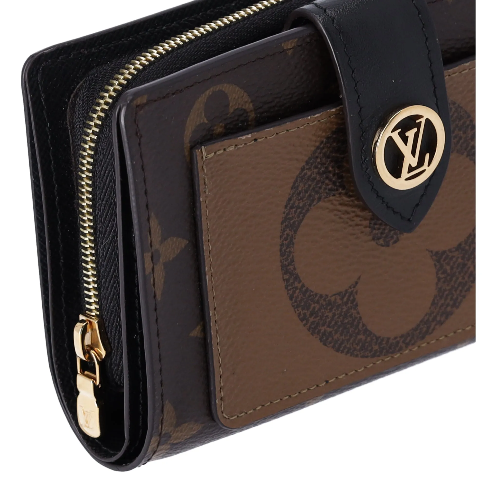 Louis Vuitton Juliette Compact Bifold Wallet Giant Reverse Monogram Brown M69432 sold by Gaby's Bags product image thumbnail 4