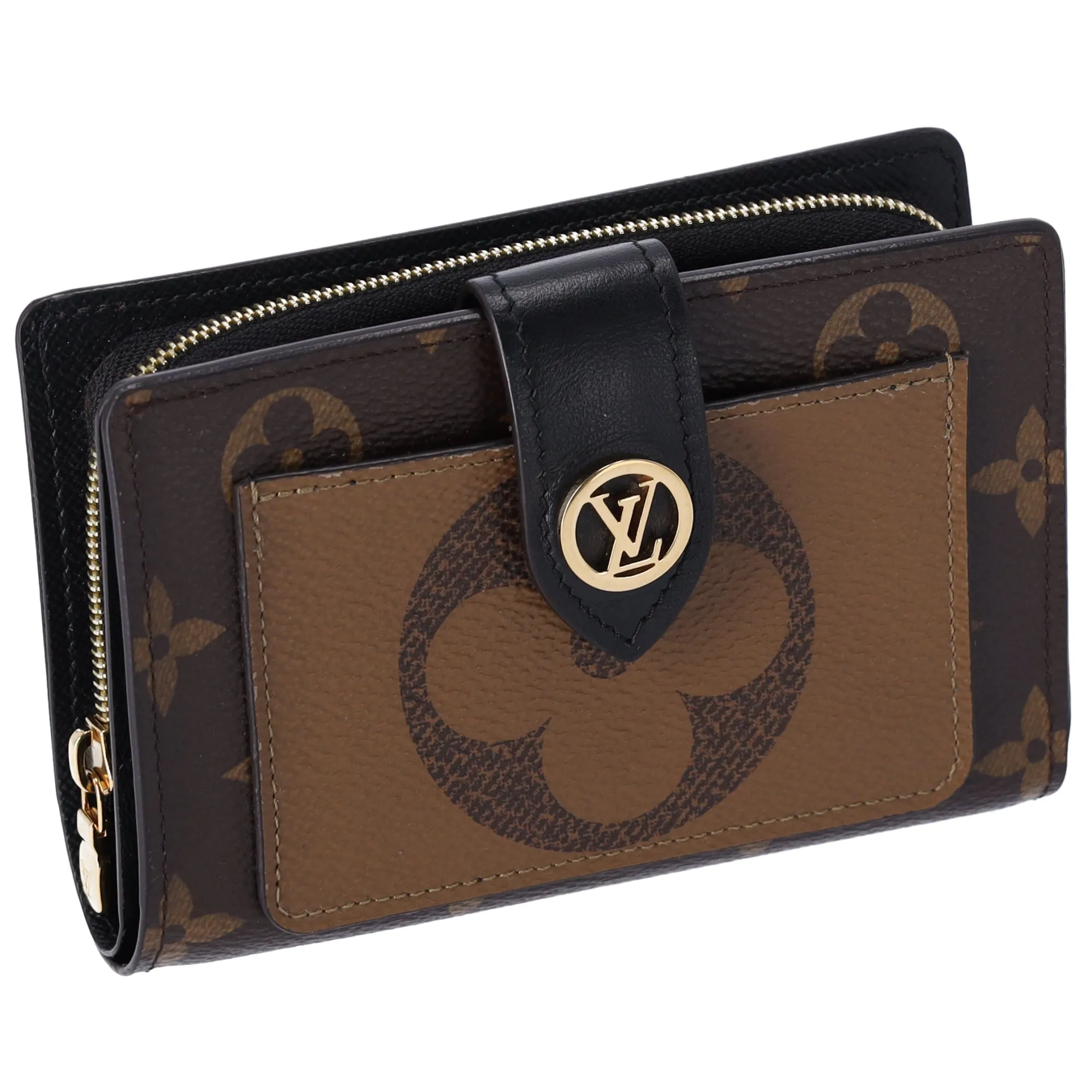 Louis Vuitton Juliette Compact Bifold Wallet Giant Reverse Monogram Brown M69432 sold by Gaby's Bags