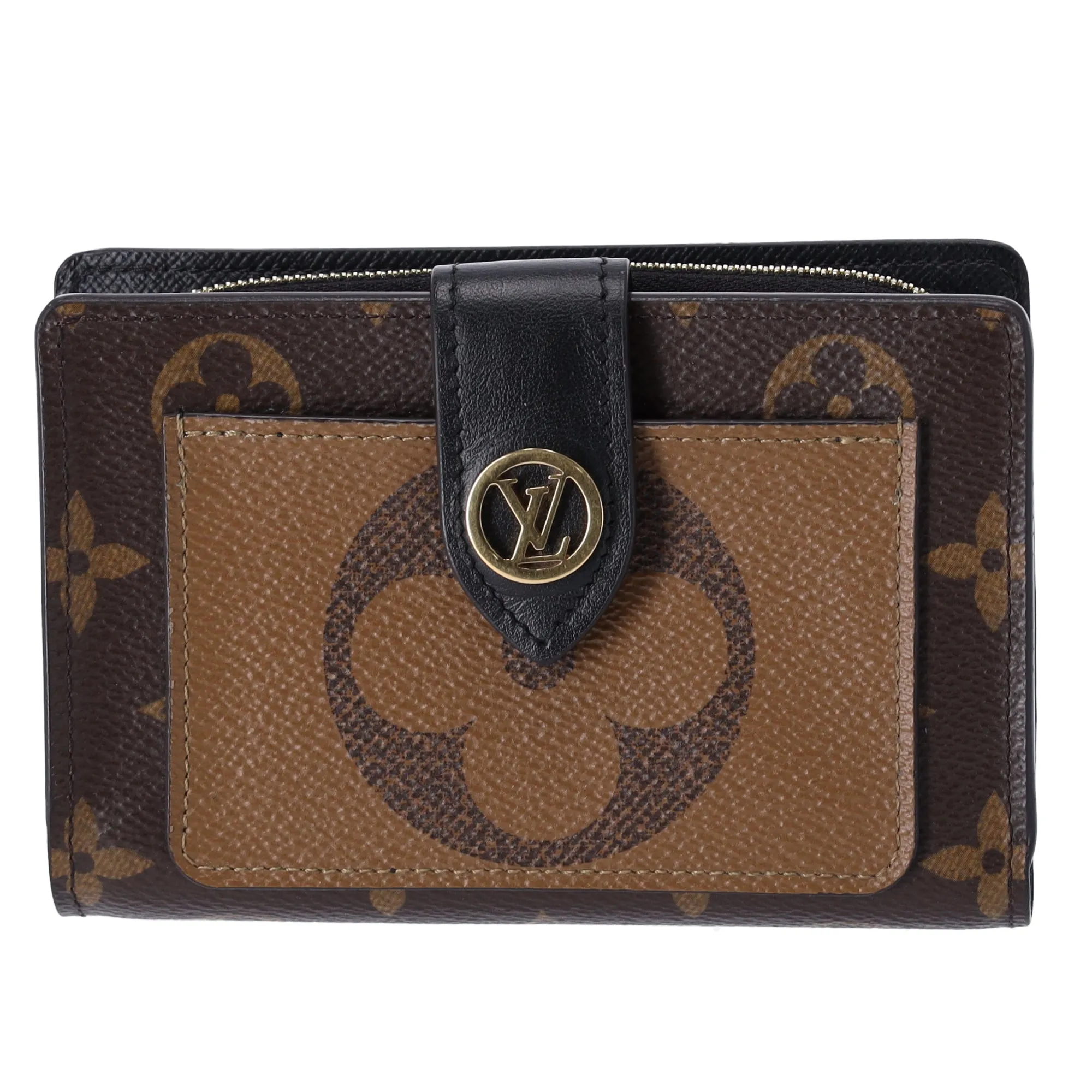 Louis Vuitton Juliette Compact Bifold Wallet Giant Reverse Monogram Brown M69432 sold by Gaby's Bags product image thumbnail 5