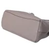 PRADA Vitello Phenix Logo Hobo Shoulder Tote Taupe Pebbled Leather 1BC051 sold by Gaby's Bags