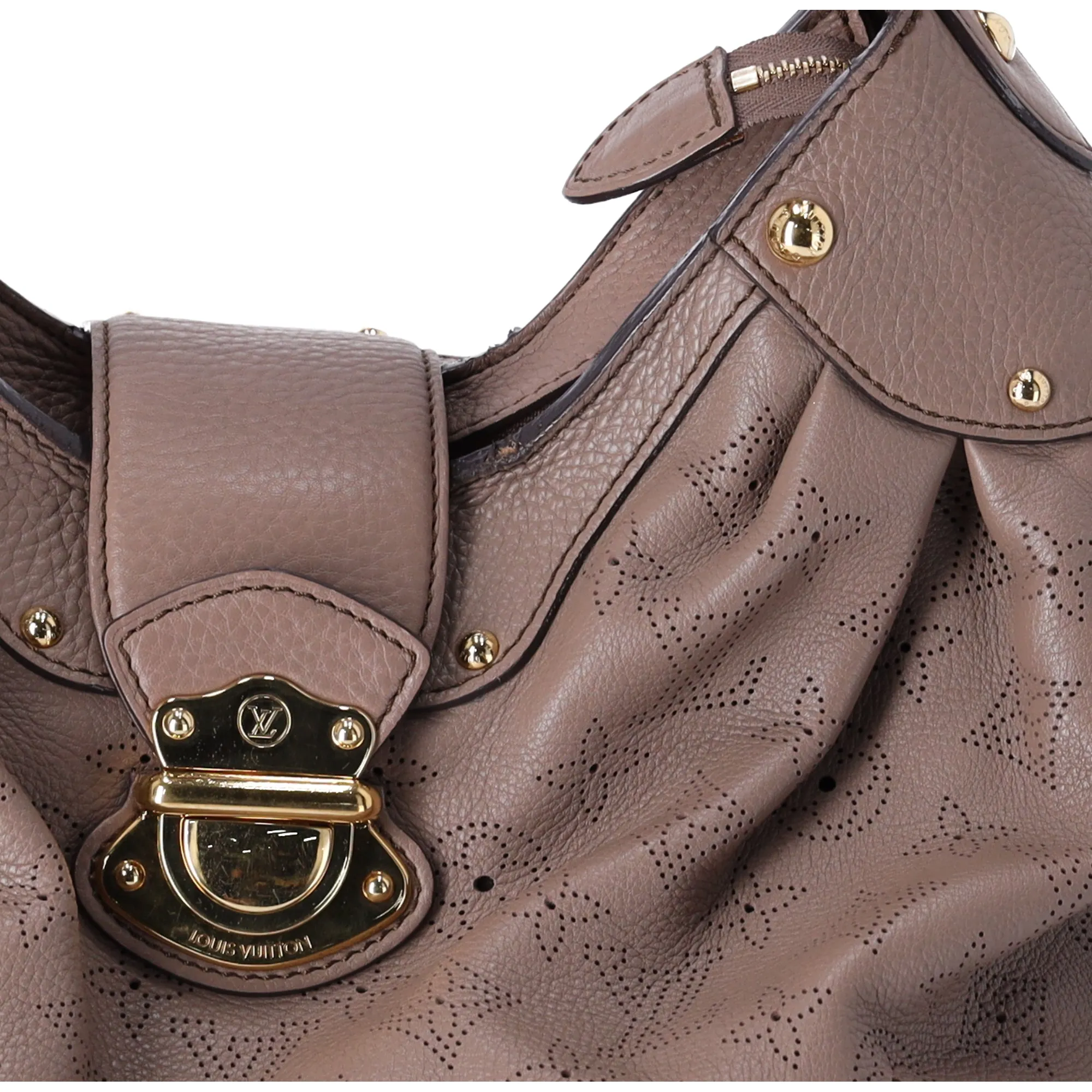 Louis Vuitton Monogram Mahina Solar PM Shoulder Bag M93445 Poudre Taupe Leather sold by Gaby's Bags product image thumbnail 5