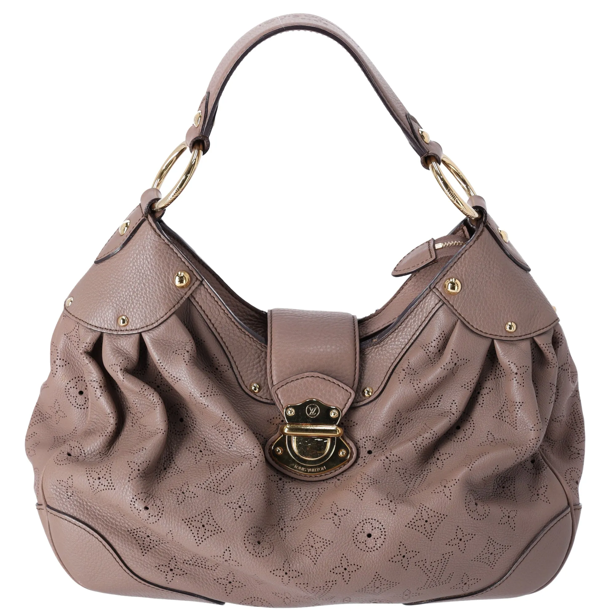 Louis Vuitton Monogram Mahina Solar PM Shoulder Bag M93445 Poudre Taupe Leather sold by Gaby's Bags product image thumbnail 4