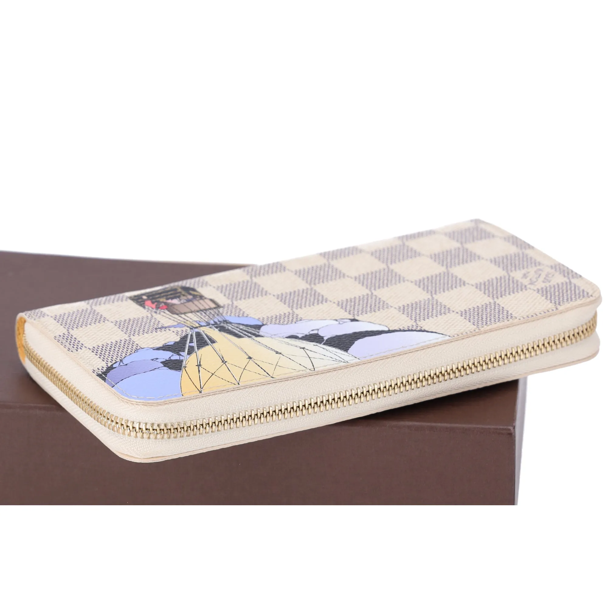 Louis Vuitton Zippy Wallet Long Wallet N63006 Damier Azur Hot Balloons sold by Gaby's Bags product image thumbnail 5