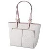 Michael Kors Jet Set Travel Medium Double Pocket Tote Vanilla MK Blush Pink sold by Gaby's Bags