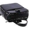 Christian Louboutin Textured Patent Calfskin Rubylou Backpack Black sold by Gaby's Bags