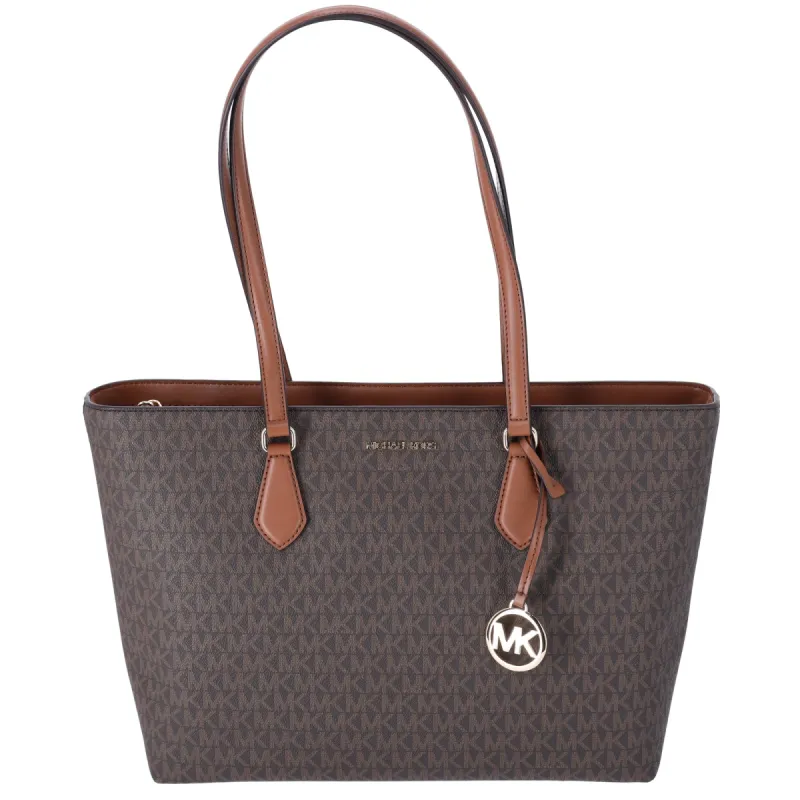 Michael Kors Sheila Large Non-Leather Vegan Multi Functional Tote Bag Brown sold by Gaby's Bags