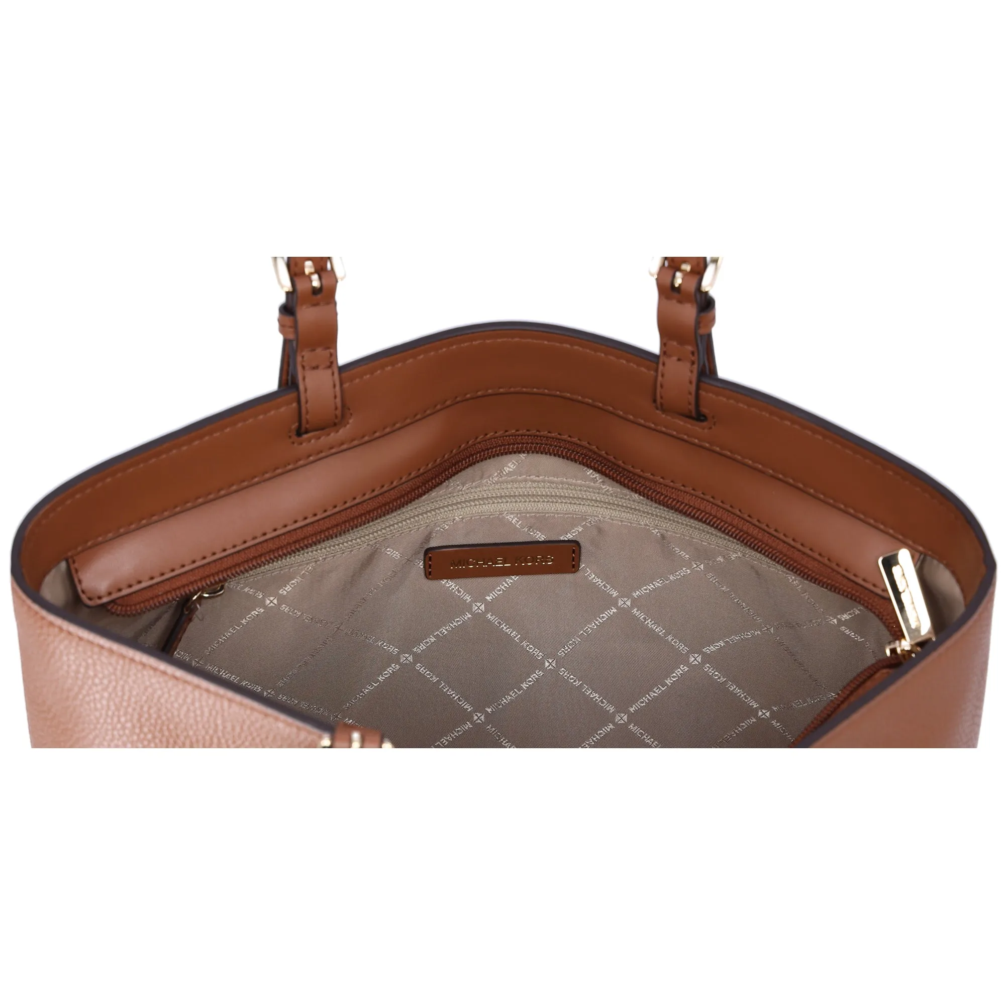 Michael Kors Jet Set Travel Medium Vegan Leather Double Pocket Tote Luggage sold by Gaby's Bags product image thumbnail 4