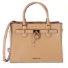 Michael Kors Hamilton Medium Satchel Crossbody Camel Pebbled Leather sold by Gaby's Bags