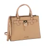 Michael Kors Hamilton Medium Satchel Crossbody Camel Pebbled Leather sold by Gaby's Bags