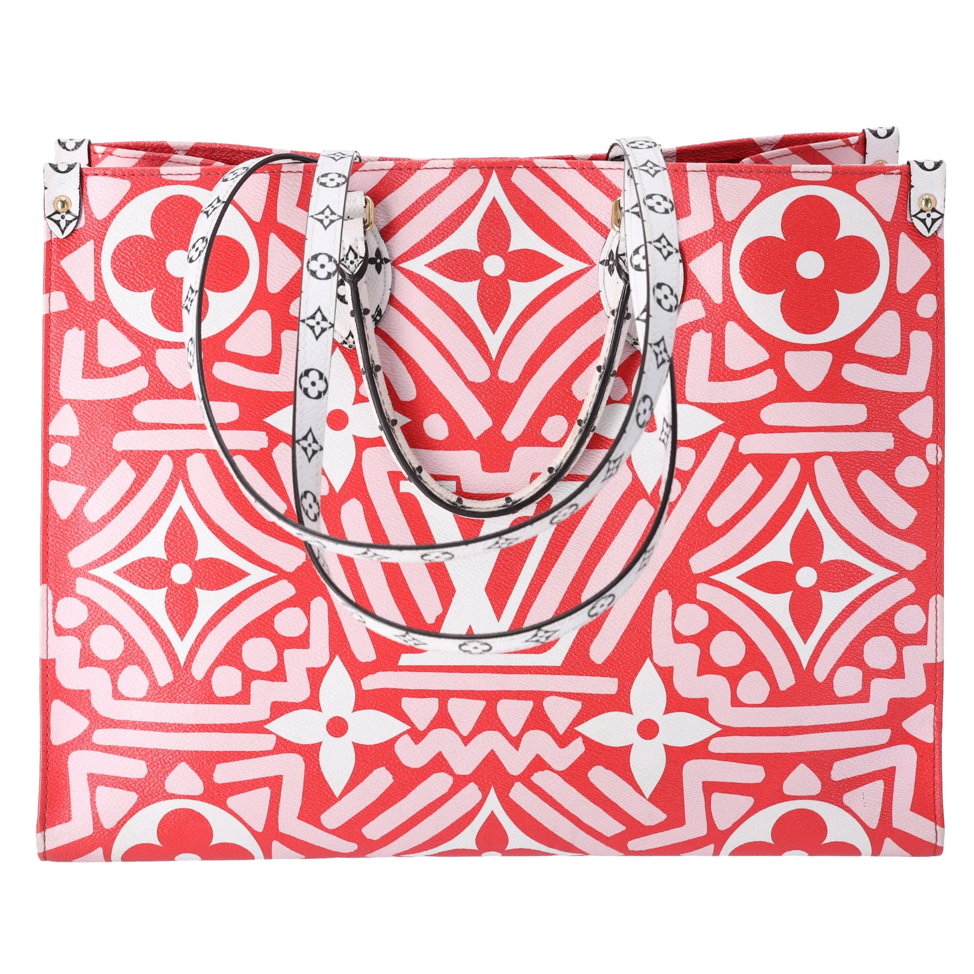 Louis Vuitton Red Pink Monogram Canvas Crafty Onthego GM Tote Bag sold by Gaby's Bags product image thumbnail 5